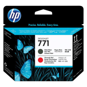 Hp 771 Matte Black And Chromatic Red Printhead