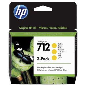 Hp 712 29Ml Yellow Ink, 3 Pack | 3Ed79A